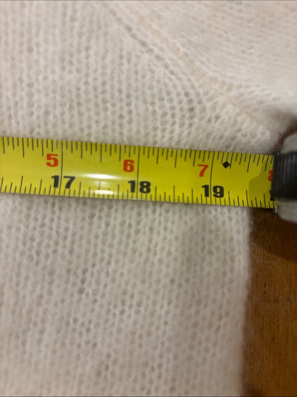 Sezane Ecru Adeline Women's Cardigan Sweater Size S Fuzzy - Picture 10 of 11